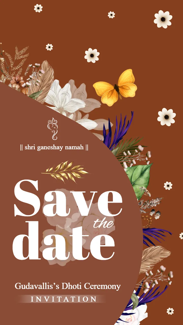 dhoti ceremony invitation cards beautifully designed invite