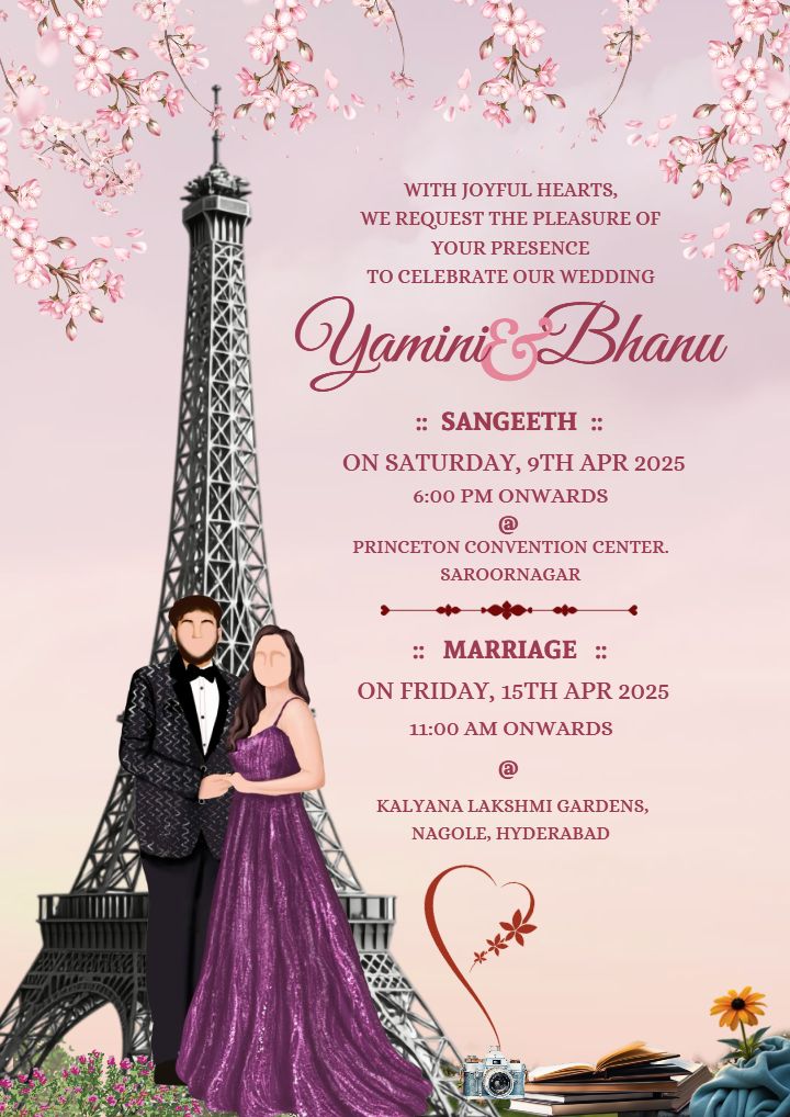 Dreamy Wedding Invitation Filled with Love and Charm