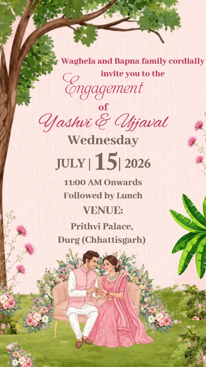 Engagement Invitation Video For A Beautiful Love Celebration