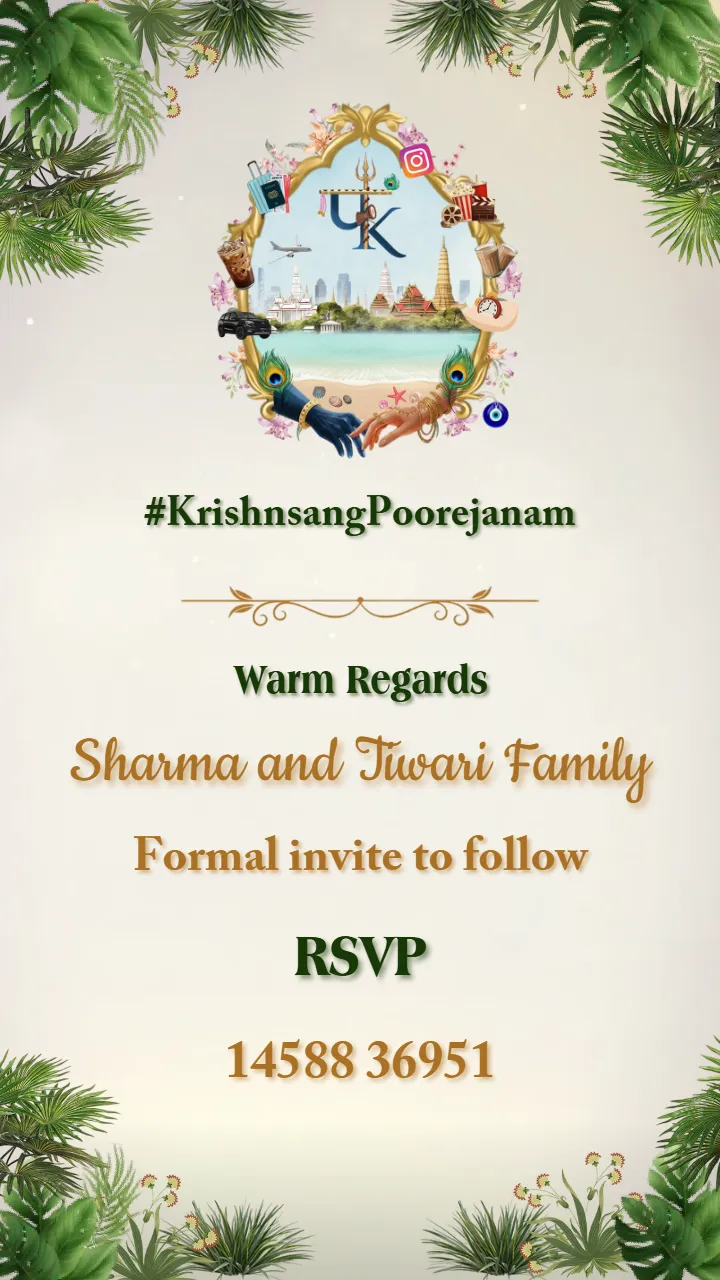 Save the date video with Cultural Thai Wedding Aesthetic