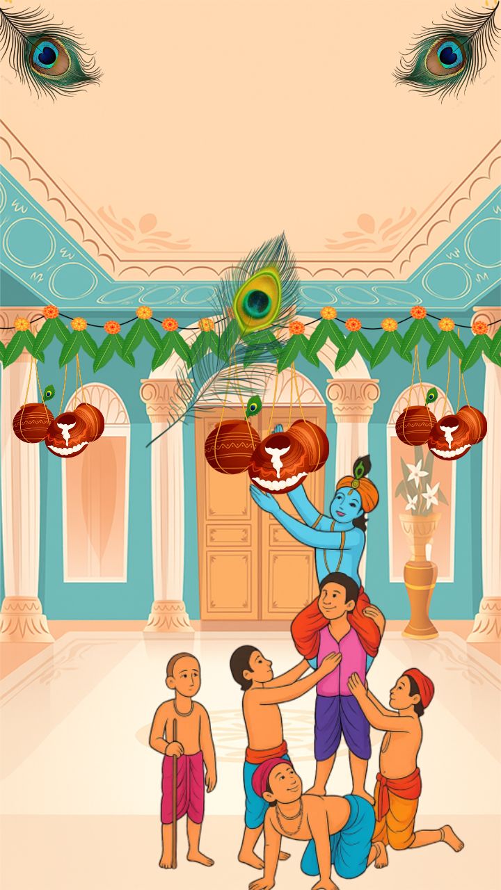 HD Janmashtami Status Video Download with Dahi Handi