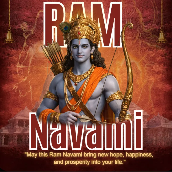 Happy Ram Navami Image in English Free Festival Collection