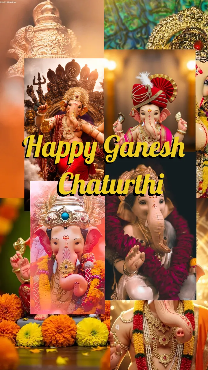 Ganesh Chaturthi Status Video Maker for Festive Wishes