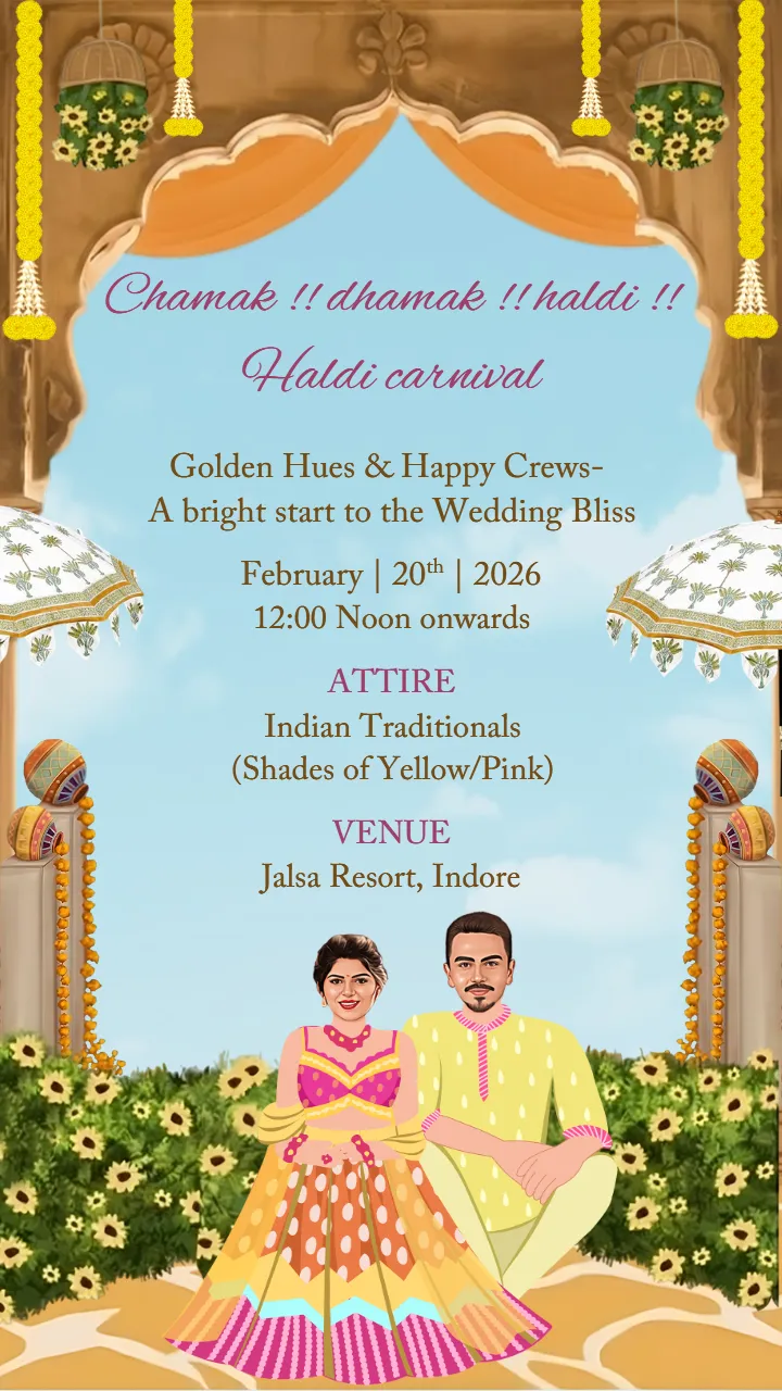 Wedding Invitation Card for Grand Royal Indian Weddings