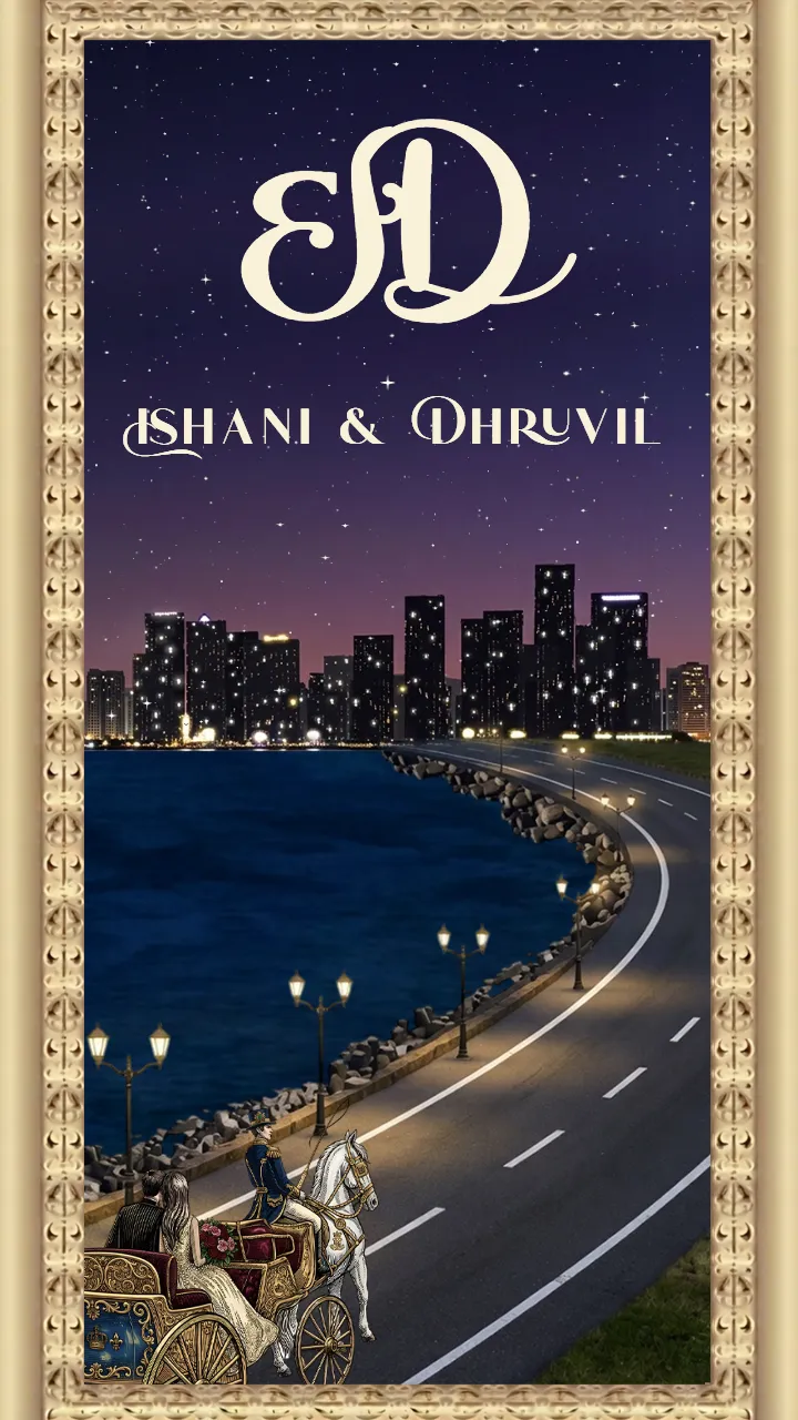 Beautiful Wedding Invitation Video with Caricature Theme