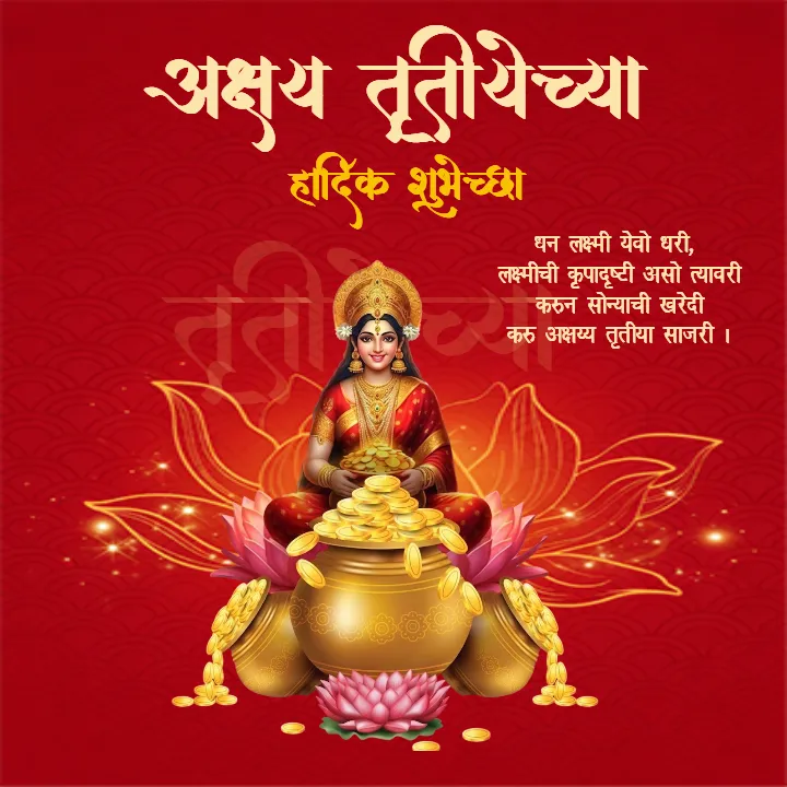 Happy Akshaya Tritiya Wishes in Marathi for Family Free