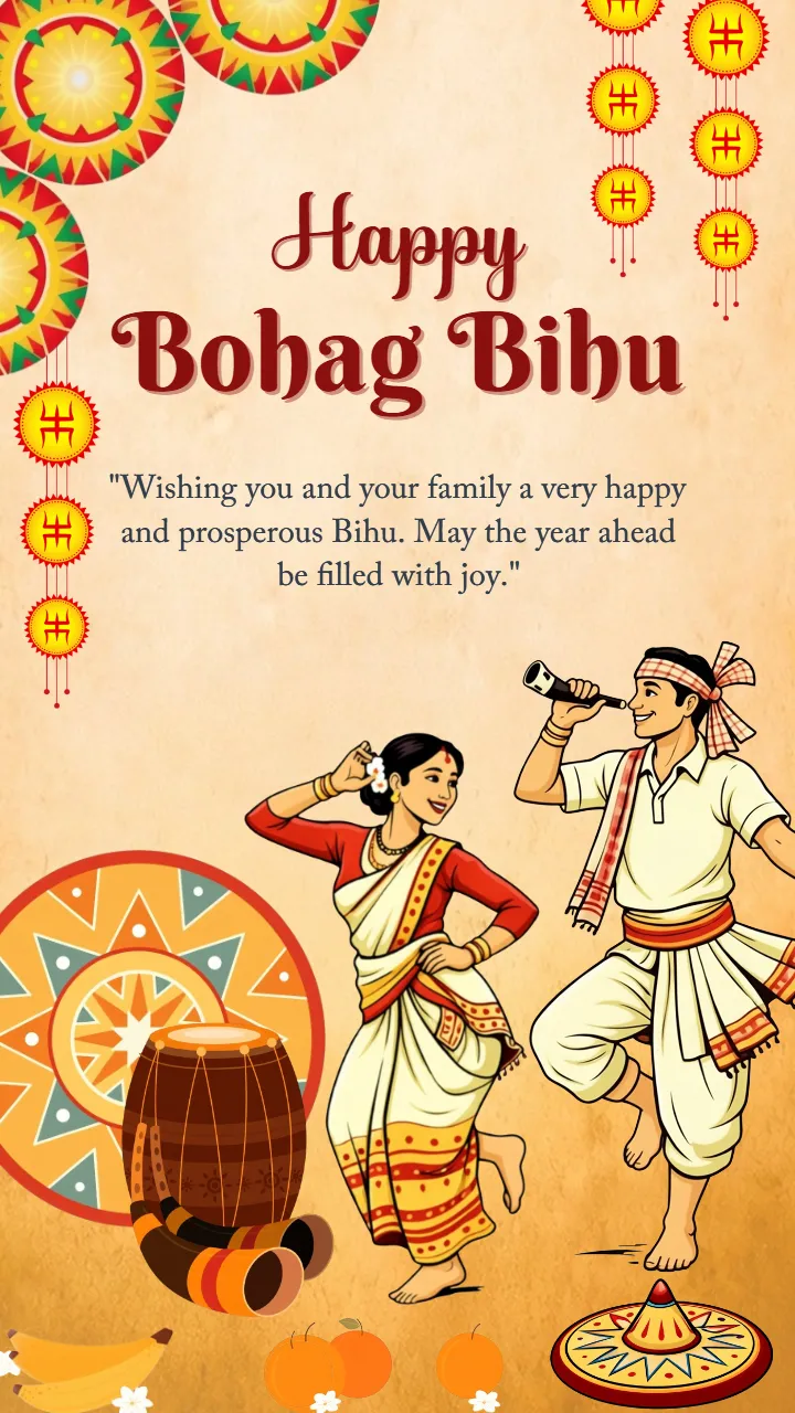 Happy Bohag Bihu Status Video in English Festival Online HD