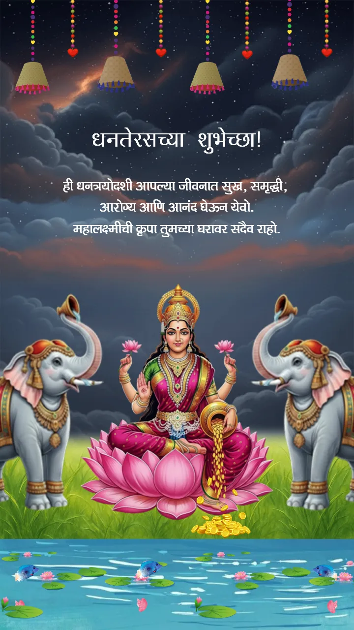 Dhanteras Status In Marathi With Traditional Touch