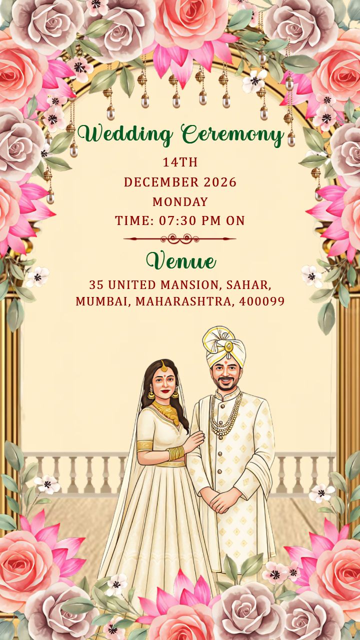 Invite Peace and Love with a Buddhist Wedding invitation