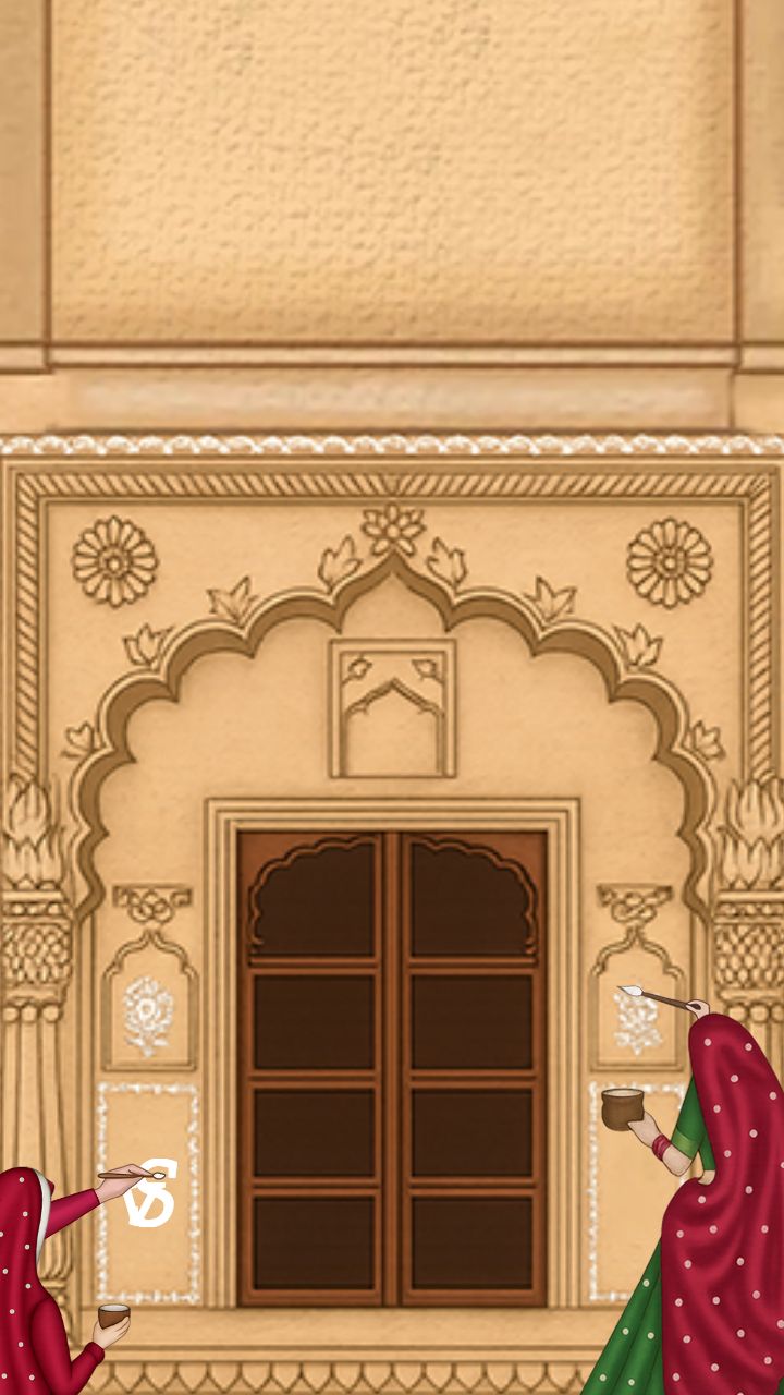 Vintage Rajasthani Save the date Templates Online
