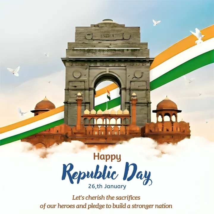Republic Day 4K Wishes Images HD Free Download 2026