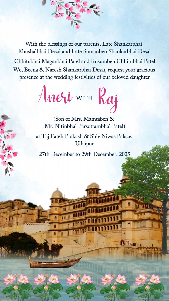 Luxury Palace Wedding Invitation Video Background
