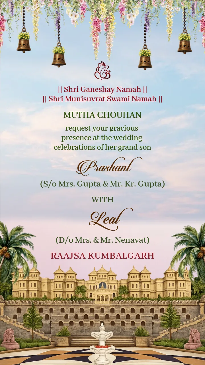 Luxury Wedding invitation video Modern Royal Theme