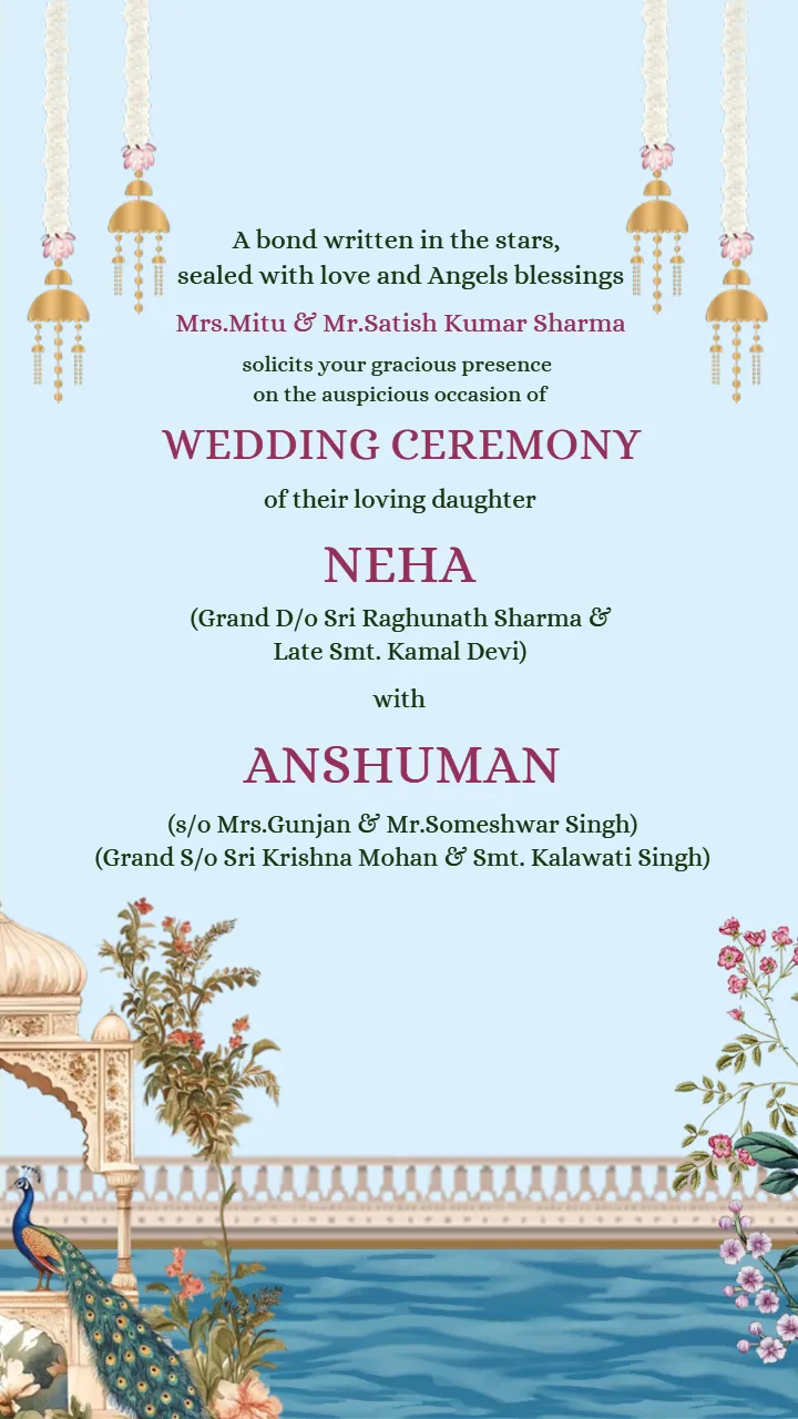 Wedding Invitation Video Multi Event Ceremony Design