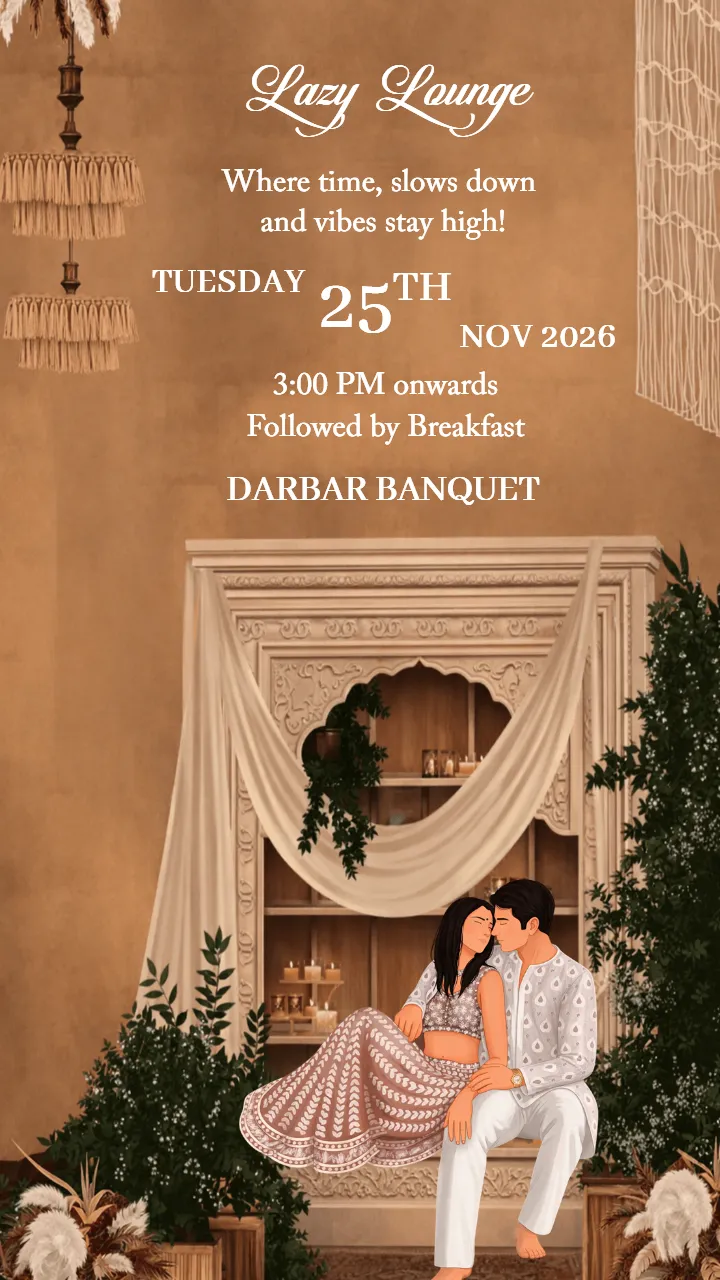 Luxury Wedding invitation video Modern Royal Theme