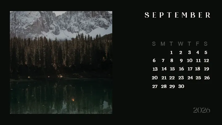 2026 calendar images designed for modern photo calendar