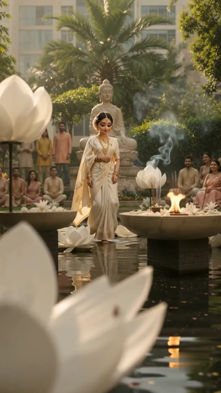 3D Buddhist Wedding Invitation Video for Sacred Weddings