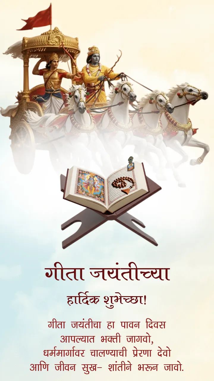 Gita Jayanti Status Video Marathi to Spread Bhakti and Love