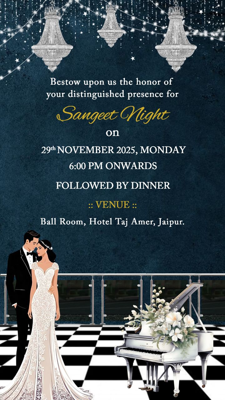 Lotus Pond Digital Wedding Invitation Video For Couples