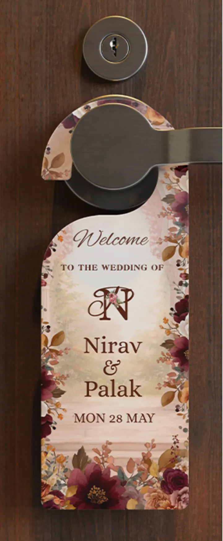 Wedding Door Hanger Templates Download for Easy Use