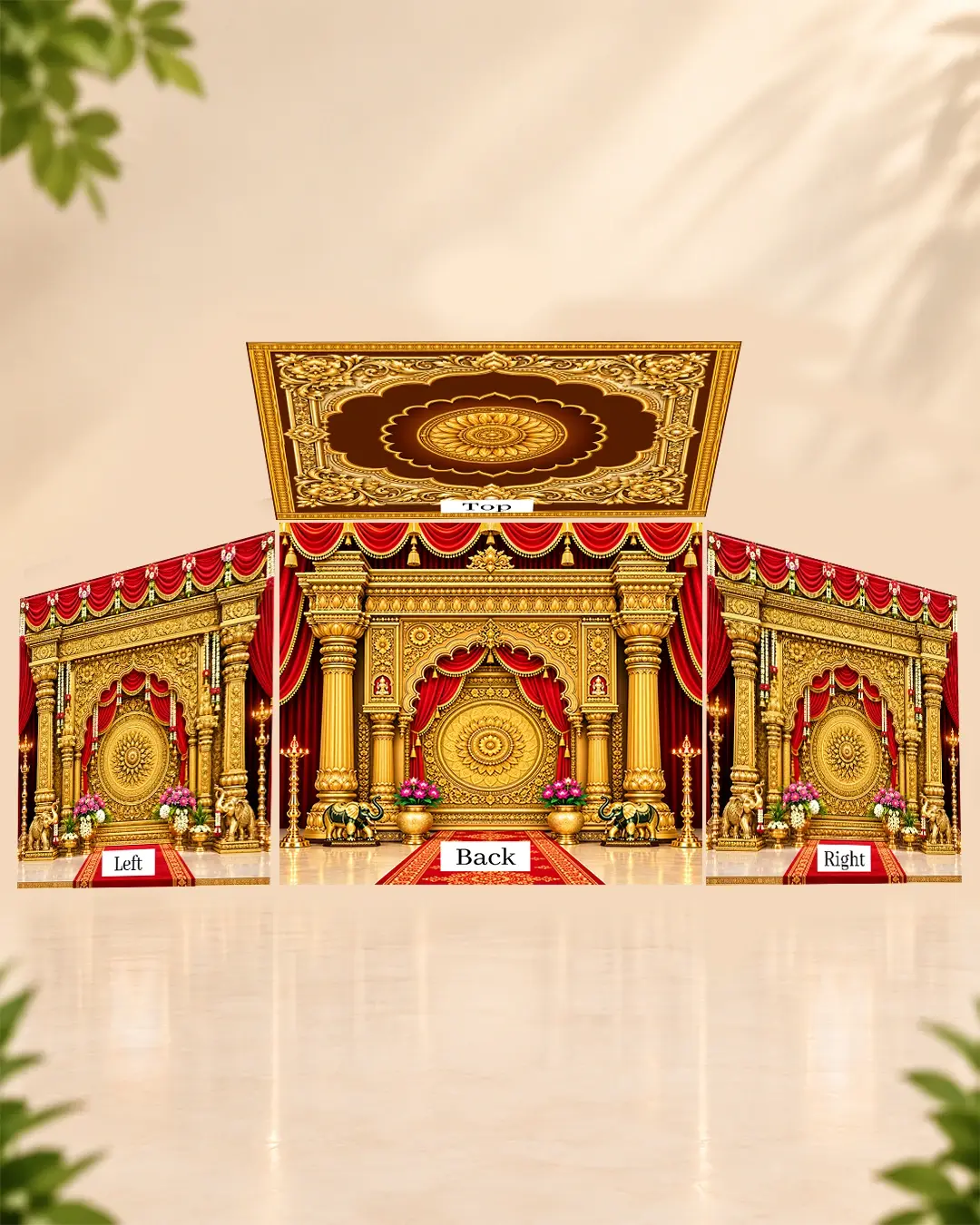 Ganpati 3D Mandap Designs for Beautiful Ganesh Festival