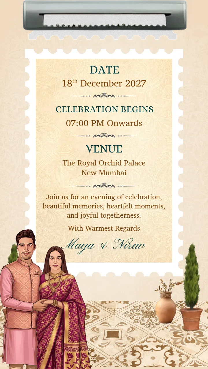 25th Anniversary Invitation Video Royal Vintage Celebration