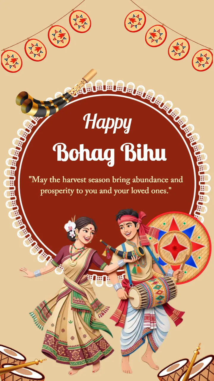 Happy Bohag Bihu Status Video in English for Celebration