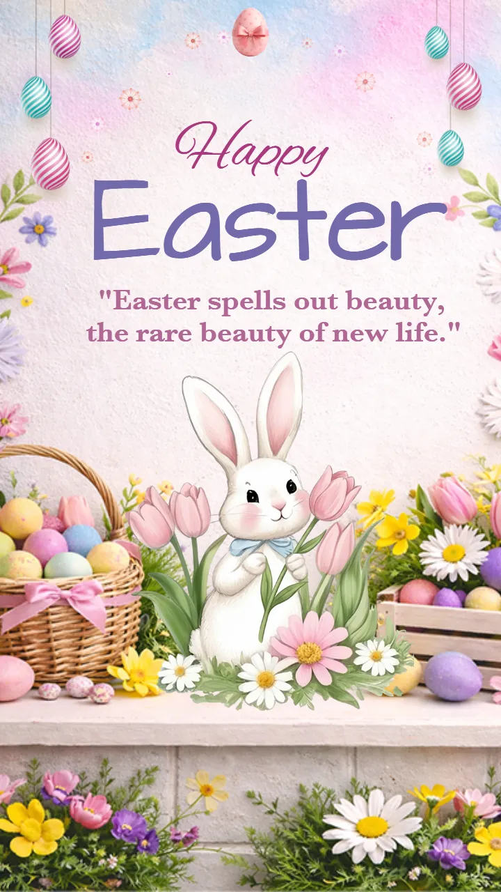 Creative Happy Easter Festival Images in English Online