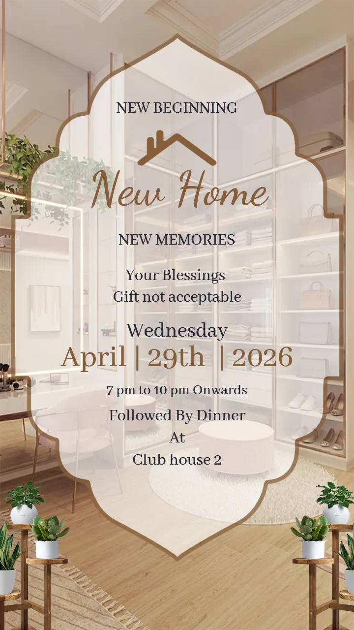 House Warming Invitation Video Premium Couple Design