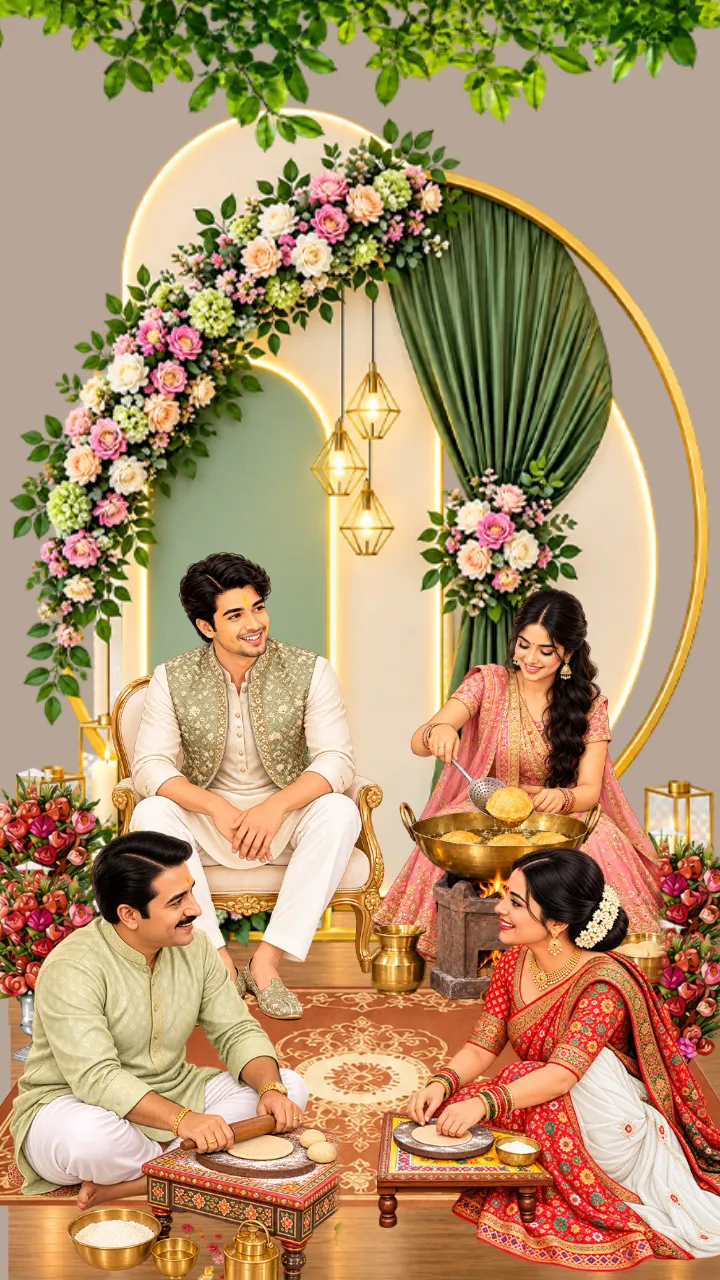 Gujarati Wedding Invitation Video for a Divine Krishna Theme