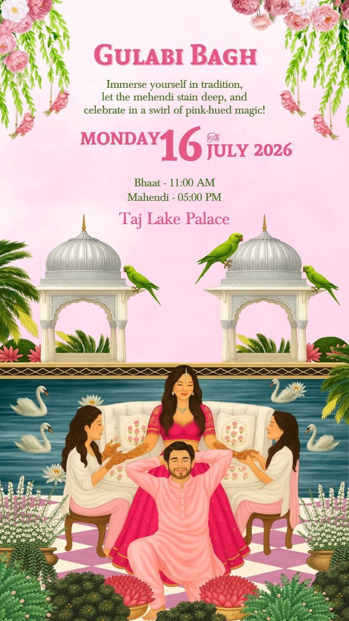 Wedding Invitation Video Templates in Radha Krishna Theme