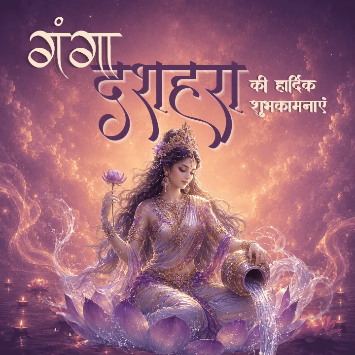 Download Ganga Dussehra Images Hindi with Quotes