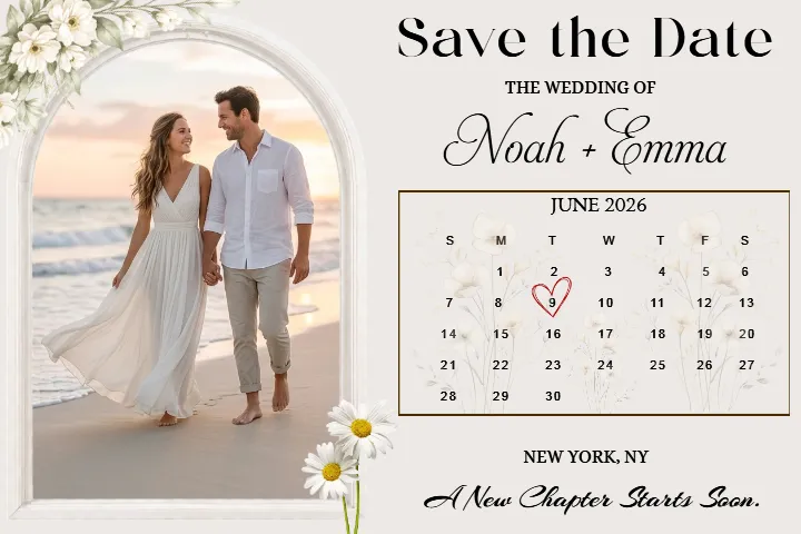 Wedding Calendar Design to Celebrate Your Special Date