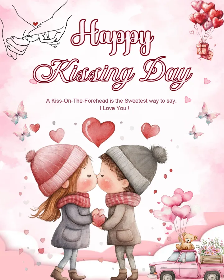 Happy Kiss Day Greetings in English to Share Affection