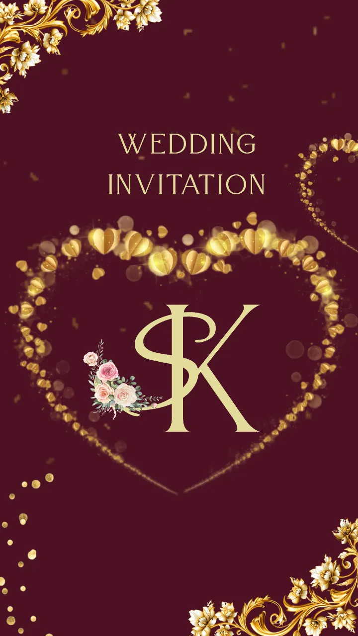 Islamic Wedding Invitation Video with Royal Maroon Theme