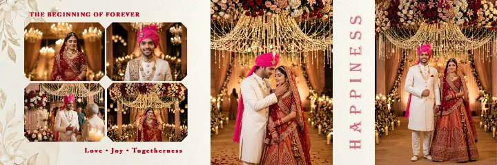 Gujarati Wedding PSD Album Beautiful  Design Collection