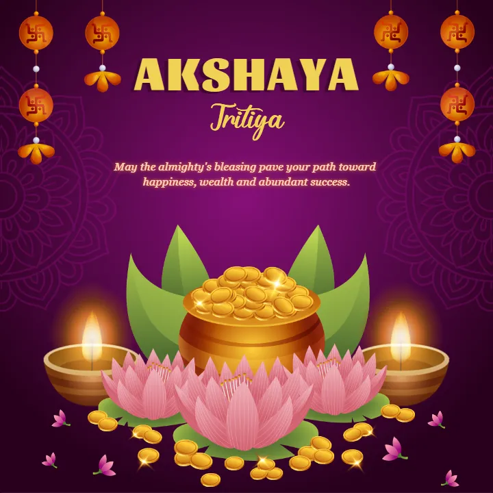 Inspirational Happy Akshaya Tritiya Wishes in English 4K