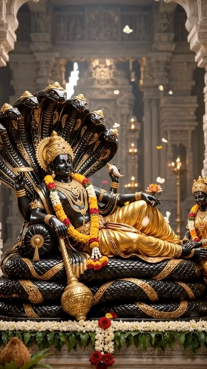3D Satyanarayan Puja Video Invitation for Floral Theme
