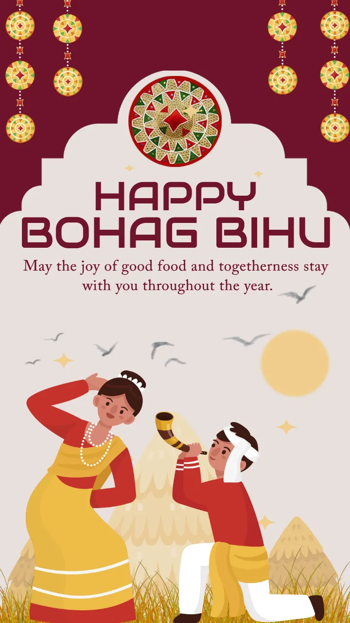 Happy Bohag Bihu Image in English Free HD Online Download