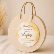Free Baptism Thank You Tags for Christening Celebrations