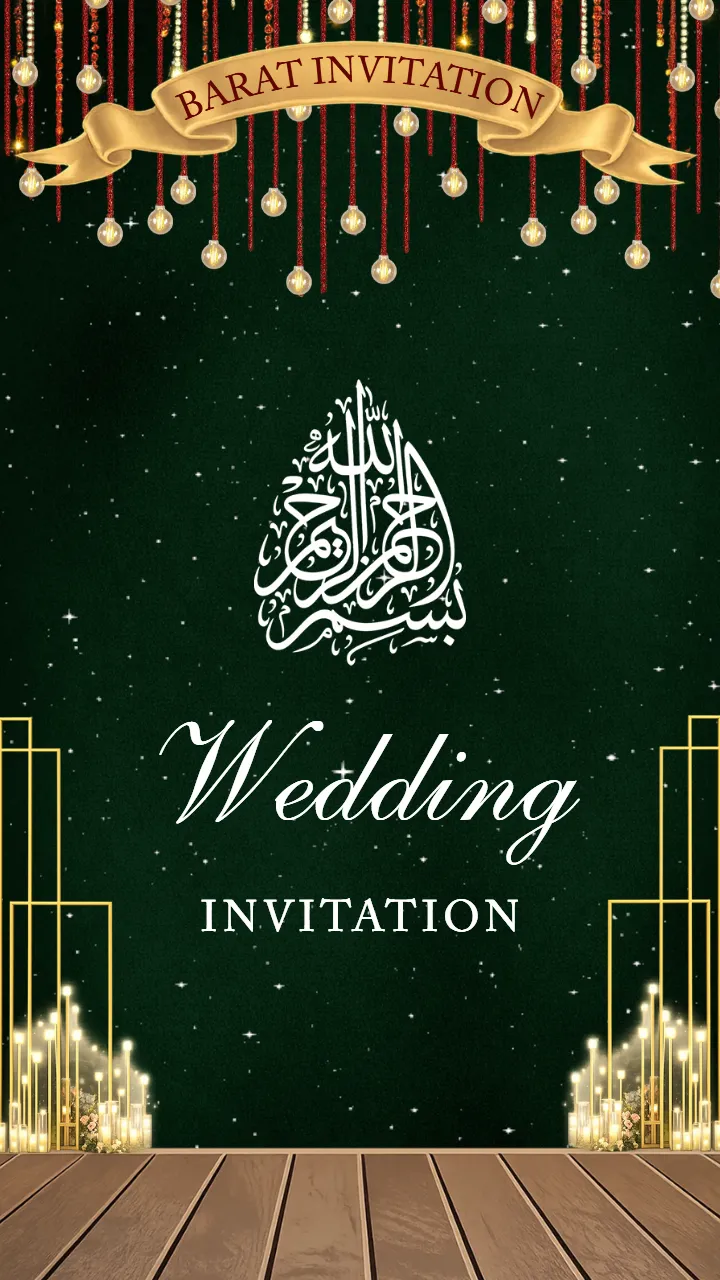 Muslim Wedding Invitation Video Luxury Wedding Design
