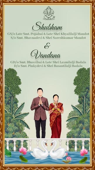 Elegant And Modern Insta Story Wedding Invitation