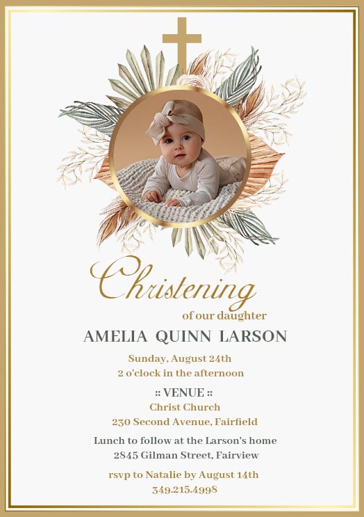 50+ Free Christening Invitation Templates to Choose From!