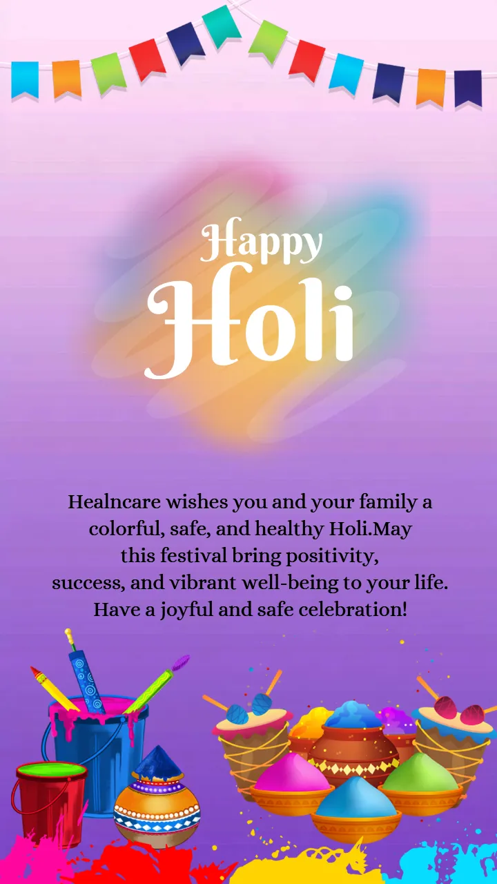 Happy Holi Festival Status Video in English 2026 Design