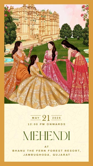 Royal Theme Wedding Invitation Video with Elephant