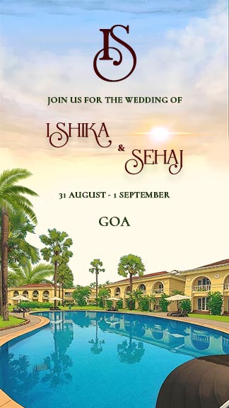 Tropical Wedding Invitation Template for Beachside Bliss