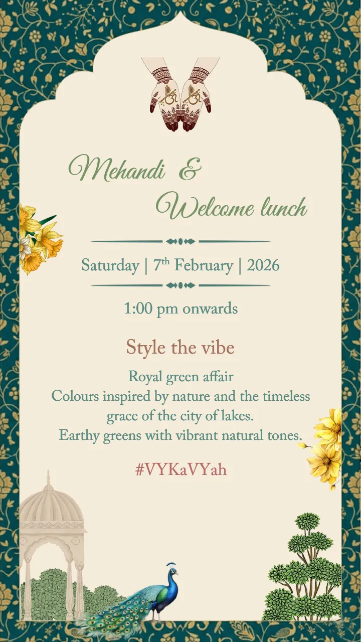 Wedding invitation video with Royal Indian Heritage Theme