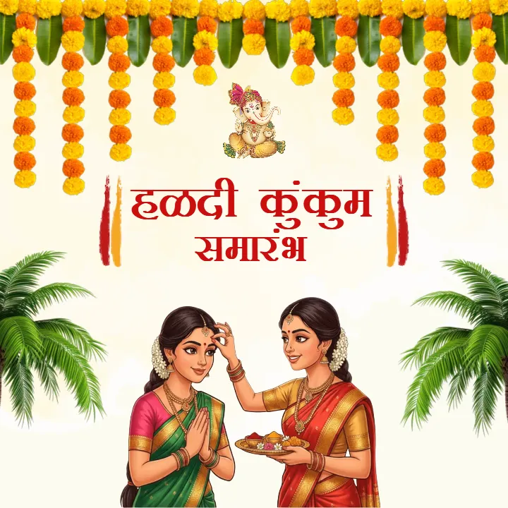 Haldi Kumkum Hd Images for Elegant Invitation Poster Designs