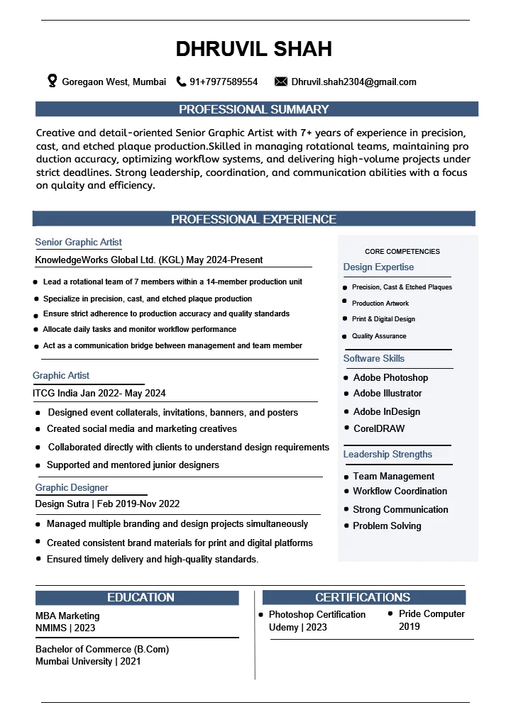 Resume Format Download for Job Application Online Free PDF