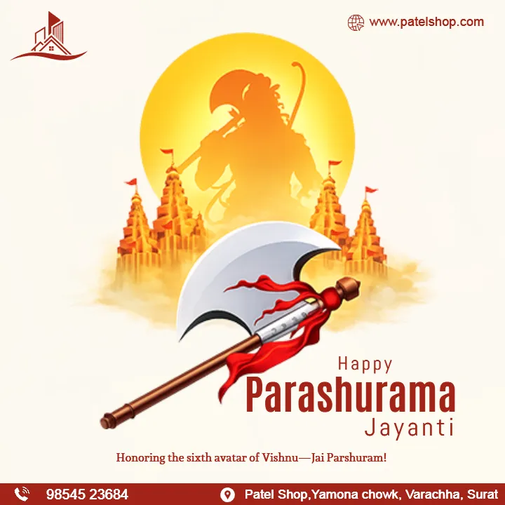 Happy Parshuram Jayanti Branding Post in English Designs